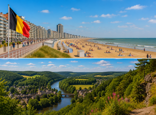 De belles vacances en Belgique. 